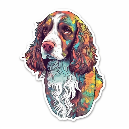 English Springer Spaniel Dog Vinyl Decal Sticker for Car, Laptop, Tumbler and more # 007465