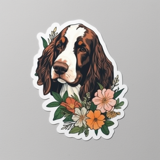 English Springer Spaniel Dog Vinyl Decal Sticker for Car, Laptop, Tumbler and more # 007492