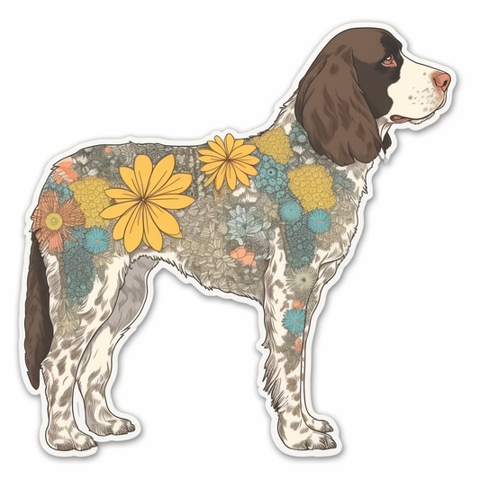 English Springer Spaniel Dog Vinyl Decal Sticker for Car, Laptop, Tumbler and more # 007481