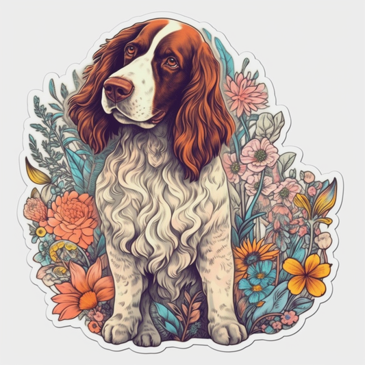 English Springer Spaniel Dog Vinyl Decal Sticker for Car, Laptop, Tumbler and more # 007483