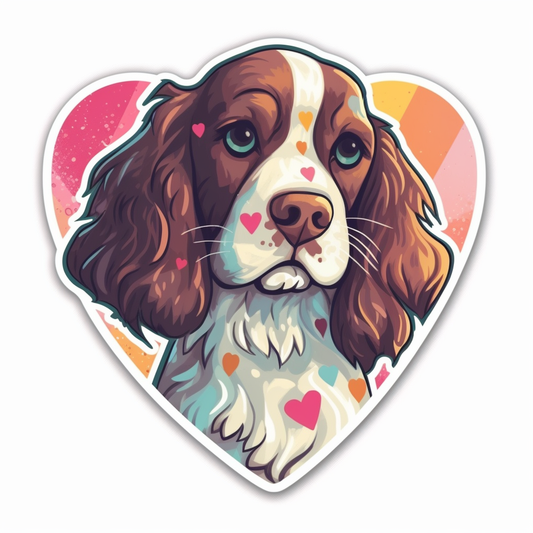 English Springer Spaniel Dog Vinyl Decal Sticker for Car, Laptop, Tumbler and more # 007495