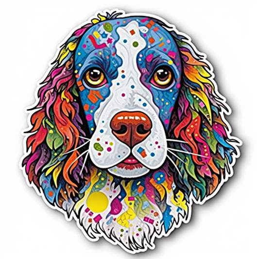 English Springer Spaniel Dog Vinyl Decal Sticker for Car, Laptop, Tumbler and more # 007493