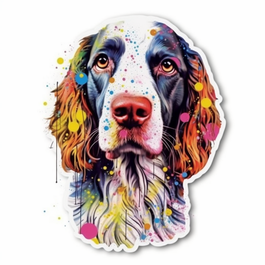 English Springer Spaniel Dog Vinyl Decal Sticker for Car, Laptop, Tumbler and more # 007498