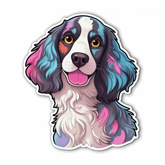 English Springer Spaniel Dog Vinyl Decal Sticker for Car, Laptop, Tumbler and more # 007488