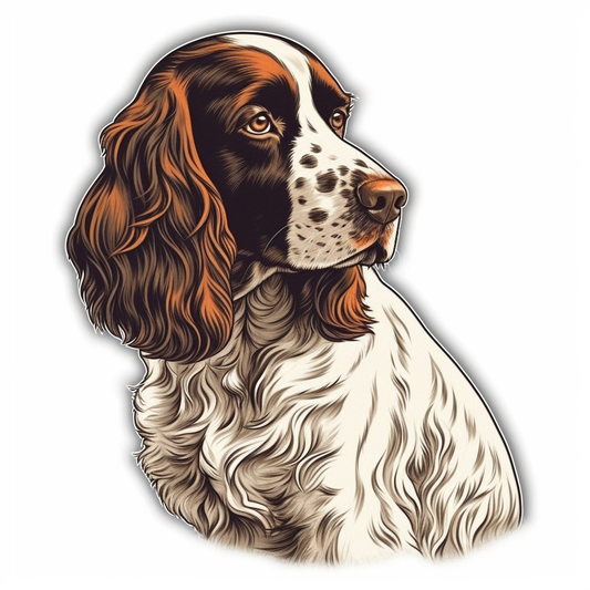 English Springer Spaniel Dog Vinyl Decal Sticker for Car, Laptop, Tumbler and more # 007473