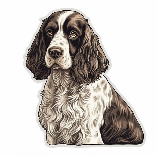 English Springer Spaniel Dog Vinyl Decal Sticker for Car, Laptop, Tumbler and more # 007454