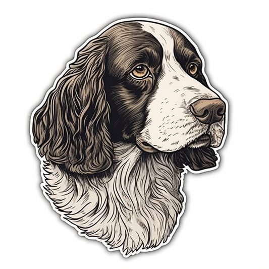 English Springer Spaniel Dog Vinyl Decal Sticker for Car, Laptop, Tumbler and more # 007475