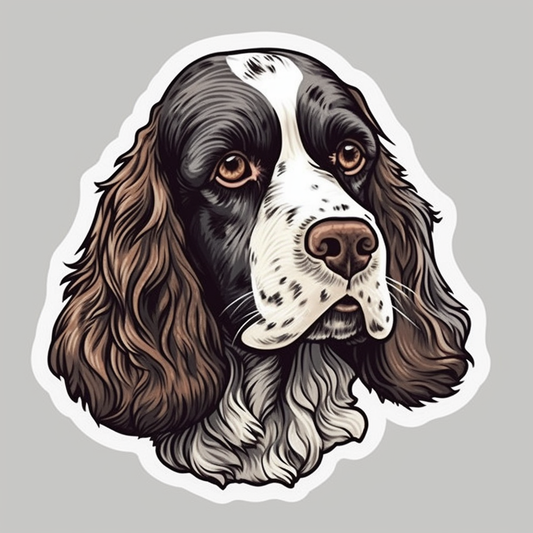 English Springer Spaniel Dog Vinyl Decal Sticker for Car, Laptop, Tumbler and more # 007468