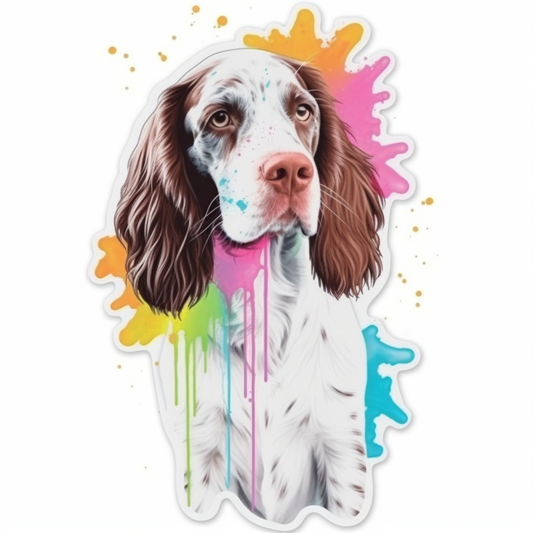 English Springer Spaniel Dog Vinyl Decal Sticker for Car, Laptop, Tumbler and more # 007508