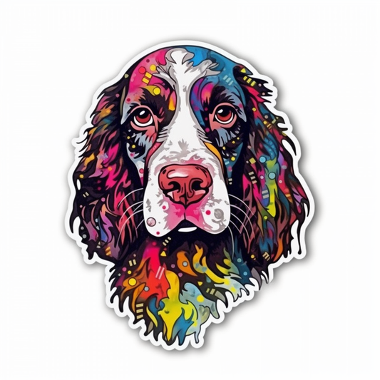 English Springer Spaniel Dog Vinyl Decal Sticker for Car, Laptop, Tumbler and more # 007507
