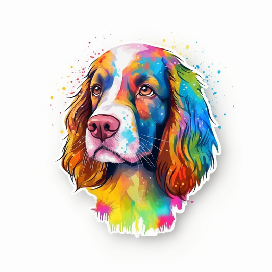 English Springer Spaniel Dog Vinyl Decal Sticker for Car, Laptop, Tumbler and more # 007497