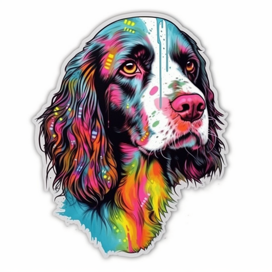 English Springer Spaniel Dog Vinyl Decal Sticker for Car, Laptop, Tumbler and more # 007506