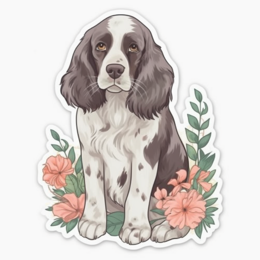 English Springer Spaniel Dog Vinyl Decal Sticker for Car, Laptop, Tumbler and more # 007515