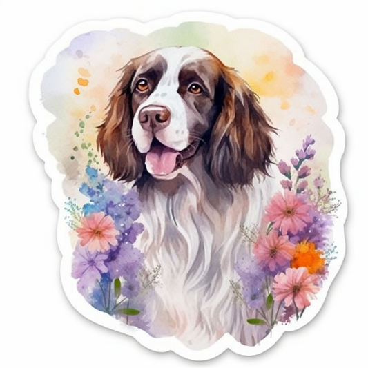 English Springer Spaniel Dog Vinyl Decal Sticker for Car, Laptop, Tumbler and more # 007511