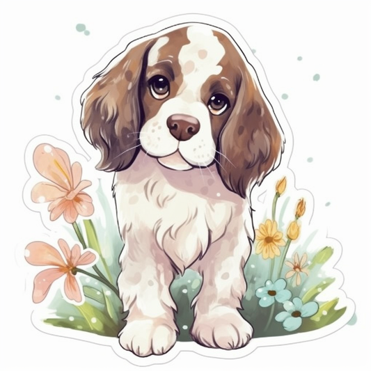 English Springer Spaniel Dog Vinyl Decal Sticker for Car, Laptop, Tumbler and more # 007519