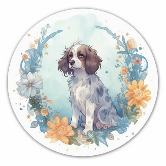 English Springer Spaniel Dog Vinyl Decal Sticker for Car, Laptop, Tumbler and more # 007502