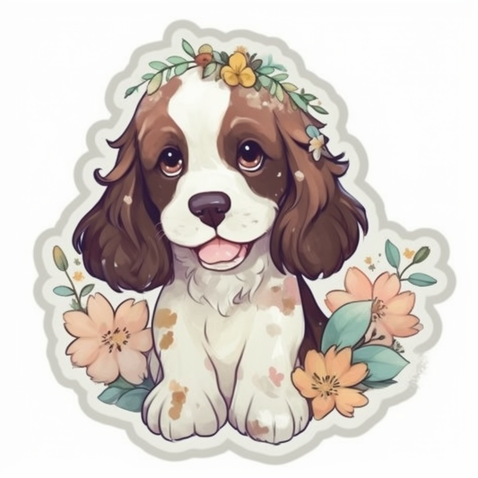 English Springer Spaniel Dog Vinyl Decal Sticker for Car, Laptop, Tumbler and more # 007517