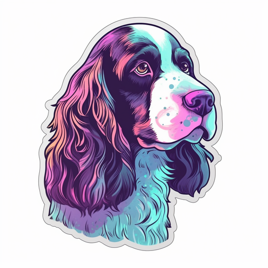 English Springer Spaniel Dog Vinyl Decal Sticker for Car, Laptop, Tumbler and more # 007518