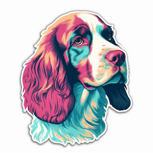 English Springer Spaniel Dog Vinyl Decal Sticker for Car, Laptop, Tumbler and more # 007530