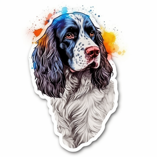 English Springer Spaniel Dog Vinyl Decal Sticker for Car, Laptop, Tumbler and more # 007538