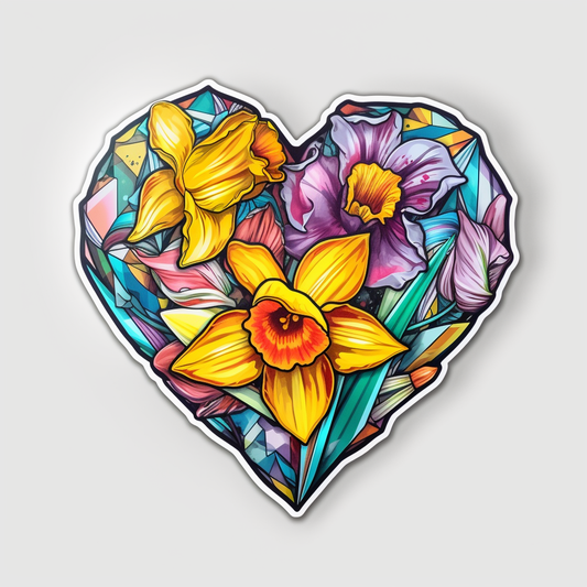Daffodil Flower Vinyl Decal Sticker for Car, Laptop, Tumbler and more # 00578