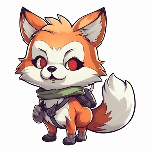 Fox Vinyl Decal Sticker for Car, Laptop, Tumbler and more # 00428