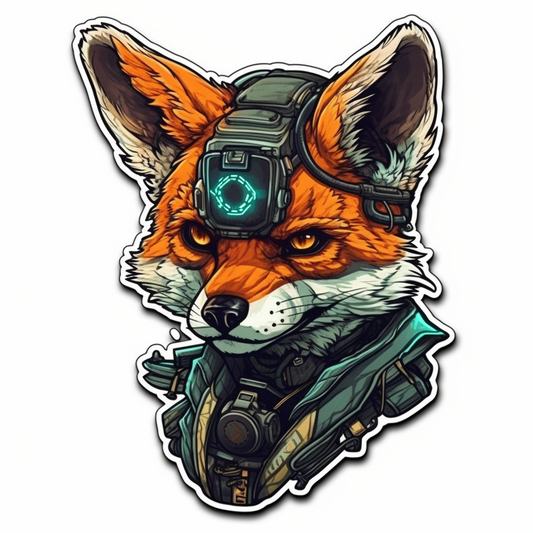 Fox Vinyl Decal Sticker for Car, Laptop, Tumbler and more # 00431