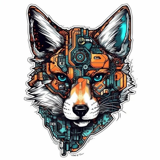 Fox Vinyl Decal Sticker for Car, Laptop, Tumbler and more # 00422