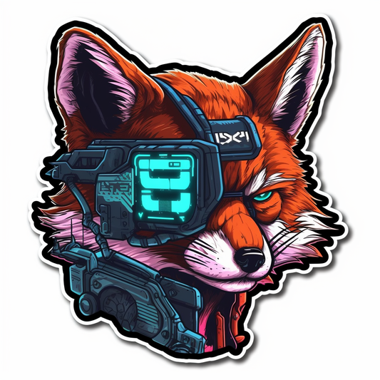 Fox Vinyl Decal Sticker for Car, Laptop, Tumbler and more # 00437