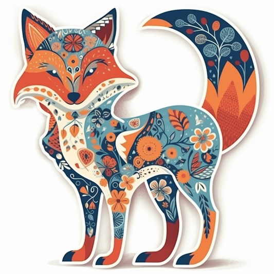 Fox Vinyl Decal Sticker for Car, Laptop, Tumbler and more # 00443
