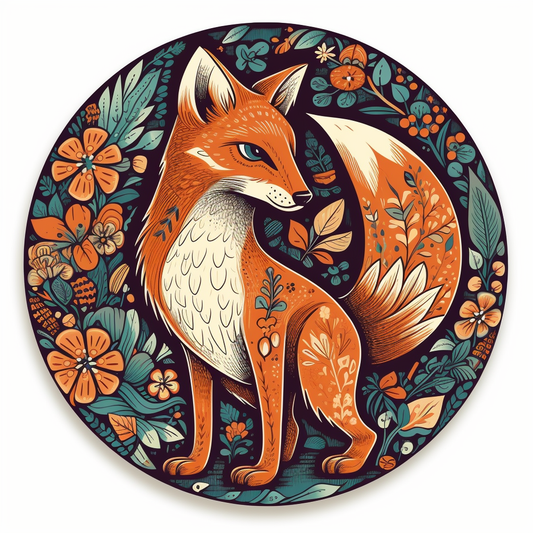 Fox Vinyl Decal Sticker for Car, Laptop, Tumbler and more # 00438