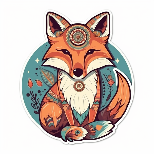 Fox Vinyl Decal Sticker for Car, Laptop, Tumbler and more # 00448