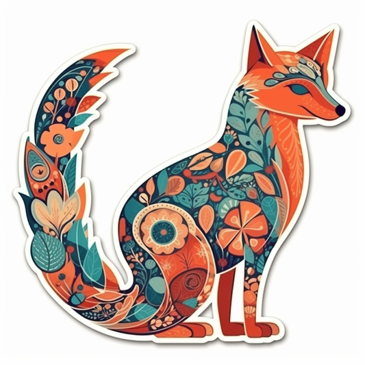 Fox Vinyl Decal Sticker for Car, Laptop, Tumbler and more # 00444