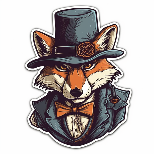 Fox Vinyl Decal Sticker for Car, Laptop, Tumbler and more # 00442