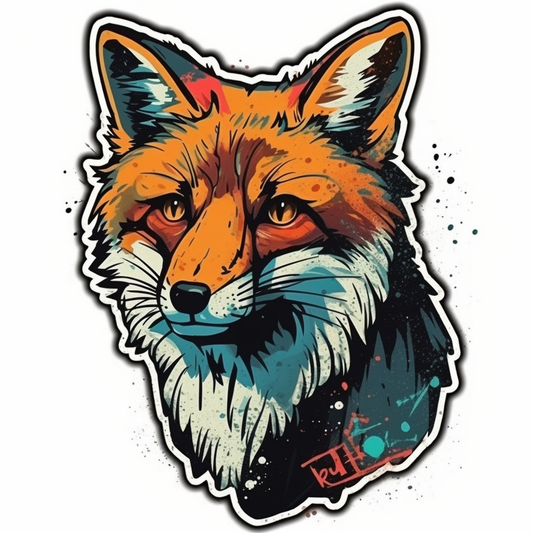 Fox Vinyl Decal Sticker for Car, Laptop, Tumbler and more # 00445