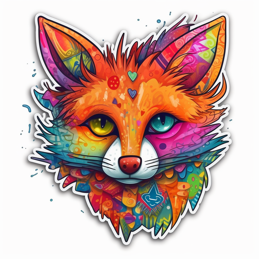 Fox Vinyl Decal Sticker for Car, Laptop, Tumbler and more # 00446