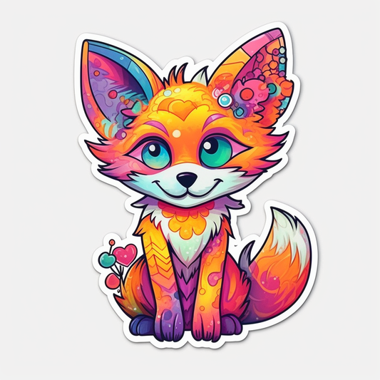 Fox Vinyl Decal Sticker for Car, Laptop, Tumbler and more # 00457