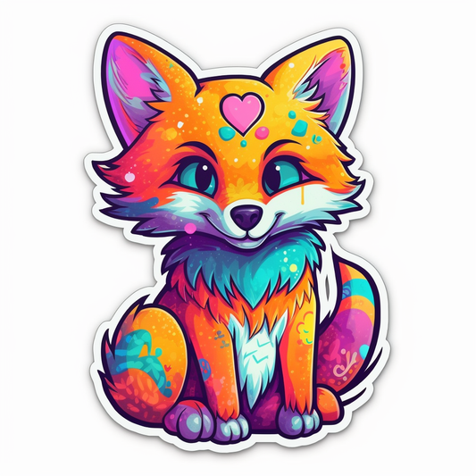 Fox Vinyl Decal Sticker for Car, Laptop, Tumbler and more # 00449
