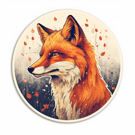 Fox Vinyl Decal Sticker for Car, Laptop, Tumbler and more # 00459