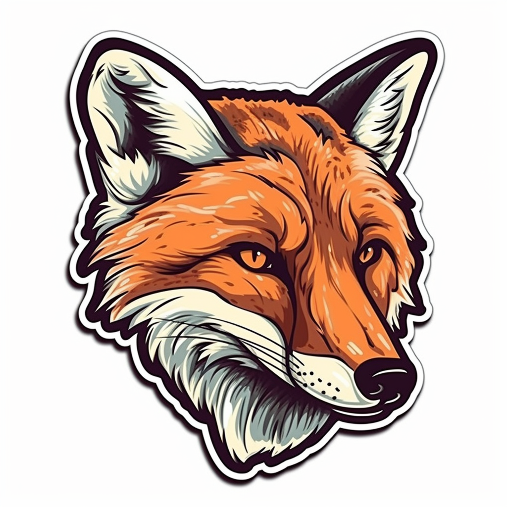 Fox Vinyl Decal Sticker for Car, Laptop, Tumbler and more # 00464