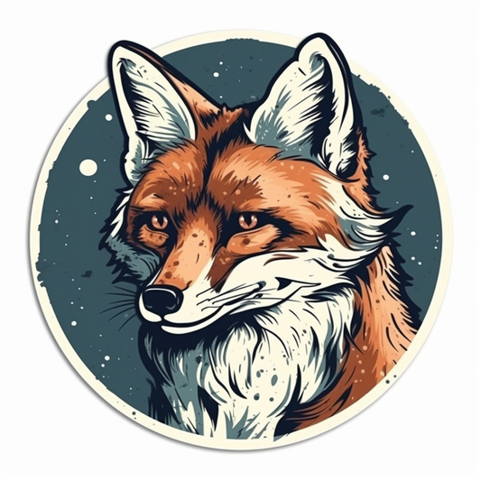 Fox Vinyl Decal Sticker for Car, Laptop, Tumbler and more # 00474