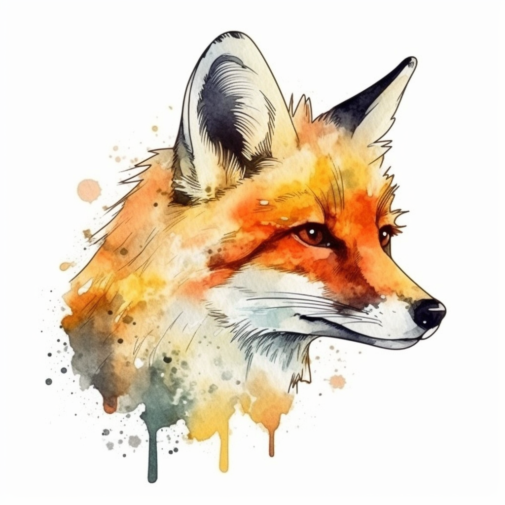 Fox Vinyl Decal Sticker for Car, Laptop, Tumbler and more # 00470