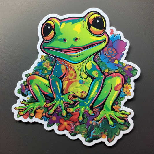Frog Vinyl Decal Sticker for Car, Laptop, Tumbler and more # 006457