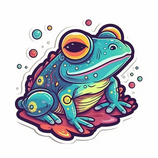 Frog Vinyl Decal Sticker for Car, Laptop, Tumbler and more # 006499