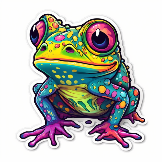 Frog Vinyl Decal Sticker for Car, Laptop, Tumbler and more # 006490