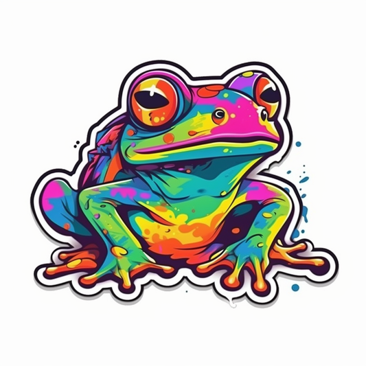 Frog Vinyl Decal Sticker for Car, Laptop, Tumbler and more # 006459