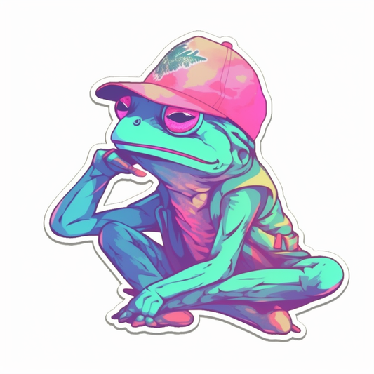 Frog Vinyl Decal Sticker for Car, Laptop, Tumbler and more # 006467