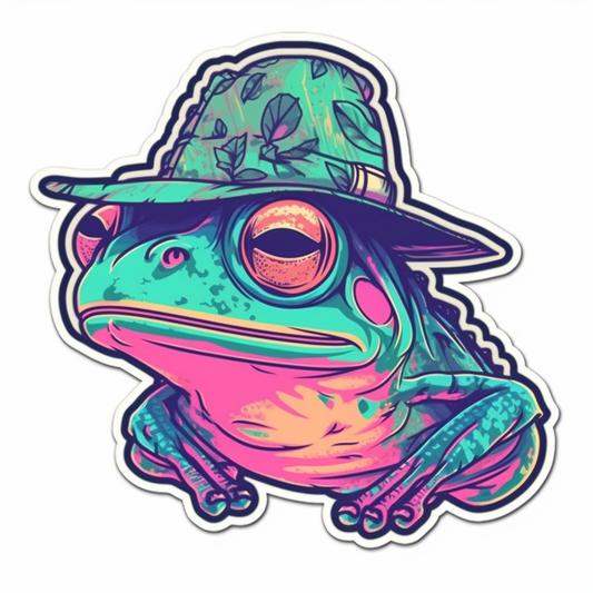 Frog Vinyl Decal Sticker for Car, Laptop, Tumbler and more # 006464