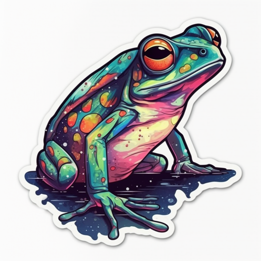 Frog Vinyl Decal Sticker for Car, Laptop, Tumbler and more # 006461