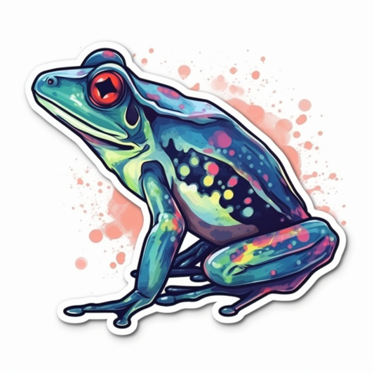 Frog Vinyl Decal Sticker for Car, Laptop, Tumbler and more # 006479